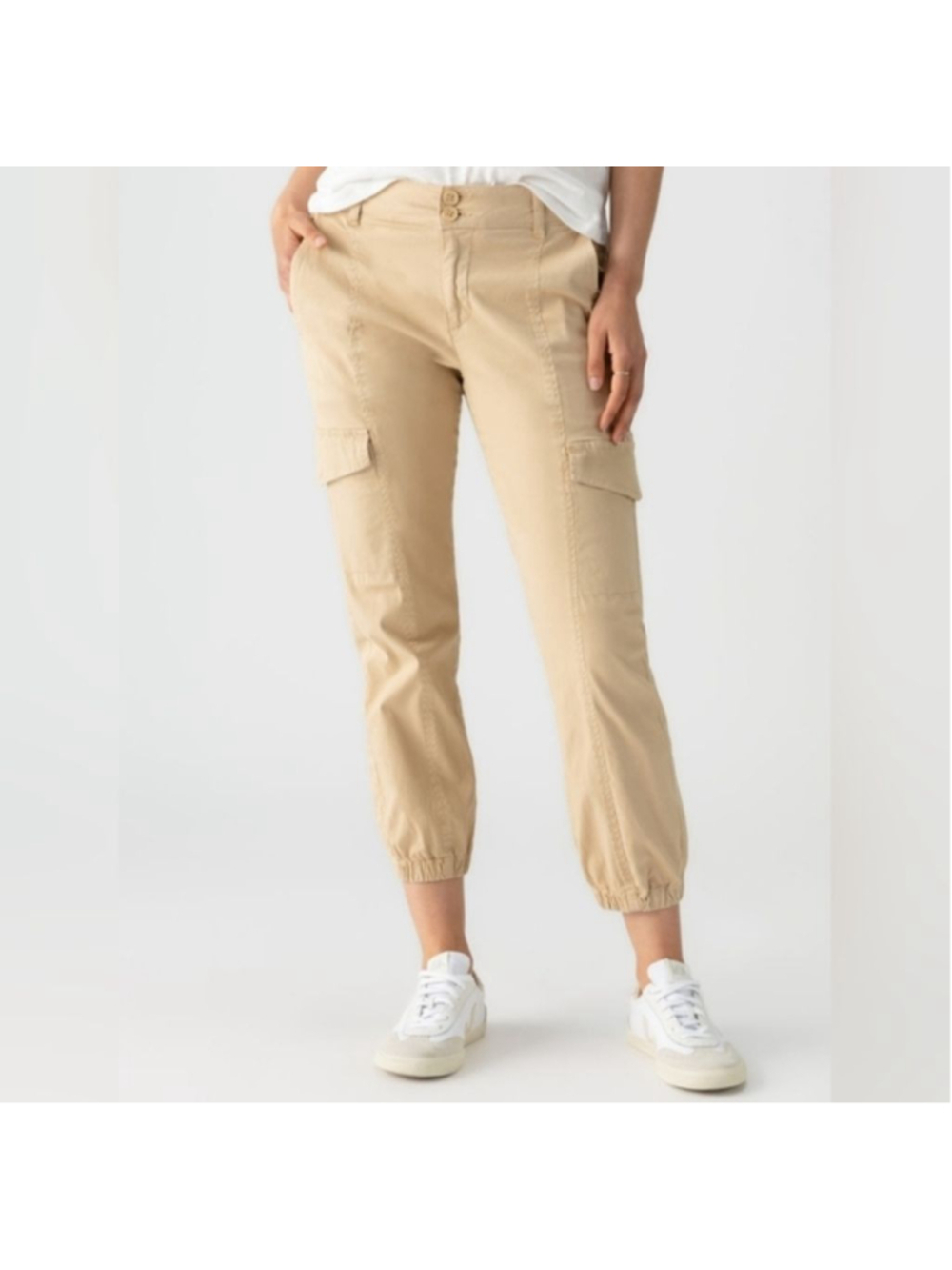 Sanctuary Womens Harmony Beige Woven Casual Jogger Cargo Pants 25 BHFO 6739